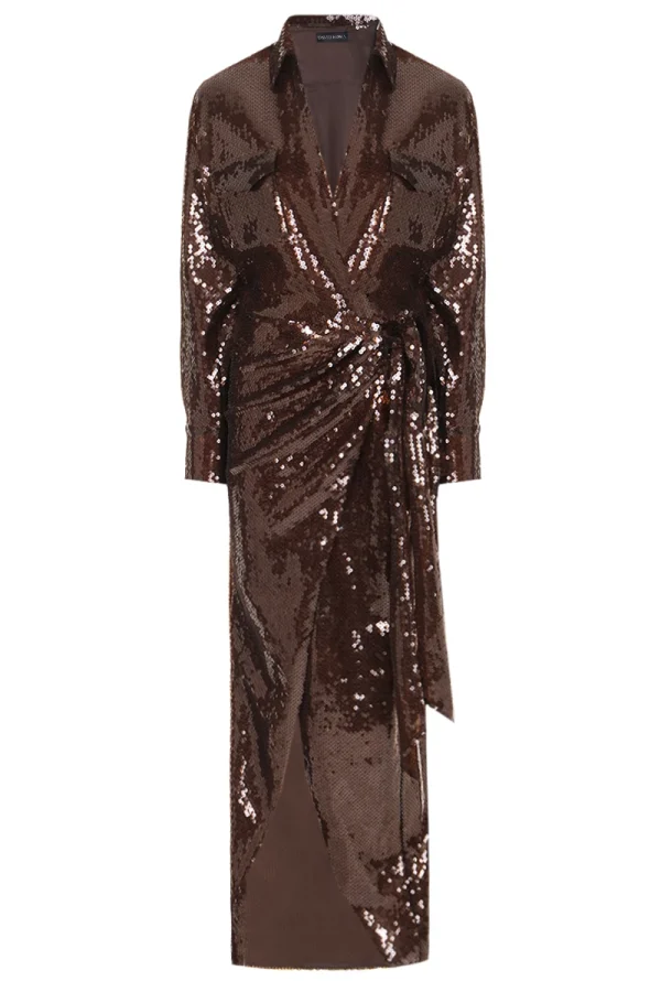 ПЛАТЬЕ С ПАЙЕТКАМИ DAVID KOMA