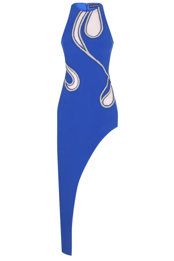 ПЛАТЬЕ СО СТРАЗАМИ DAVID KOMA