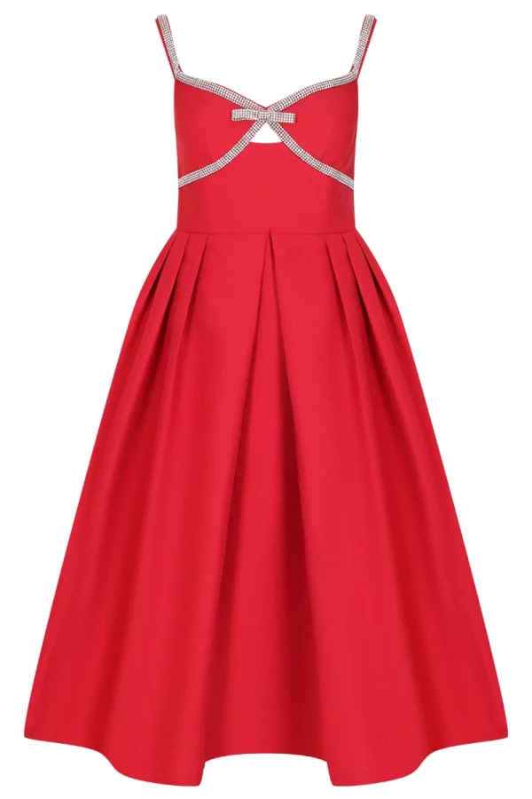 ПЛАТЬЕ СО СТРАЗАМИ SELF-PORTRAIT