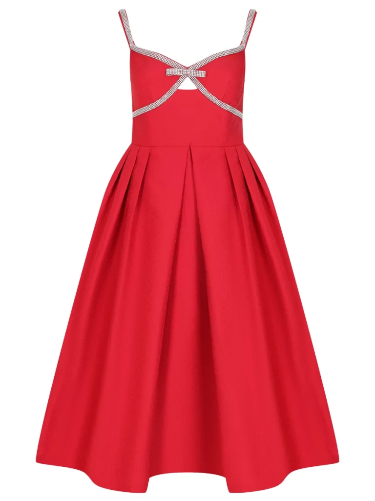 ПЛАТЬЕ СО СТРАЗАМИ SELF-PORTRAIT