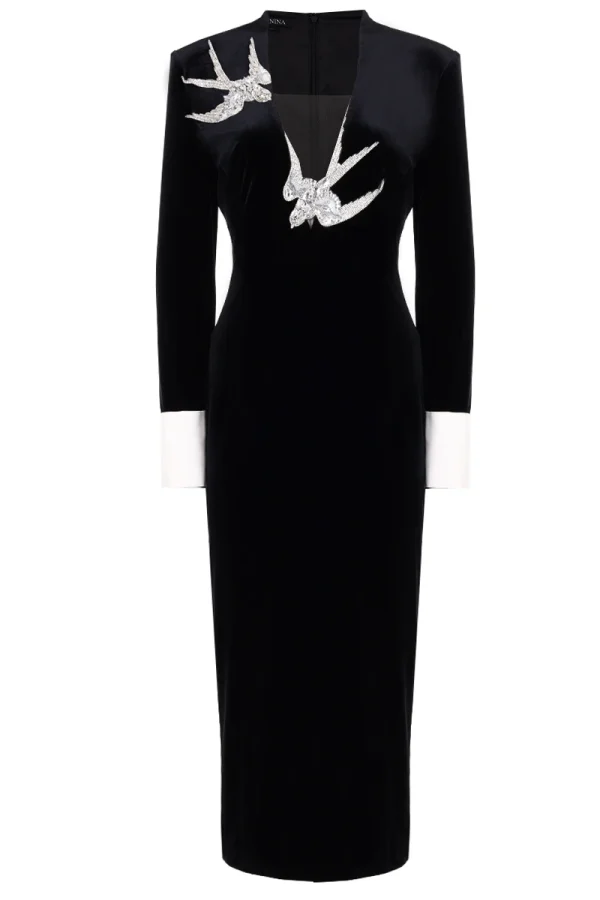 ПЛАТЬЕ БАРХАТНОЕ YANINA