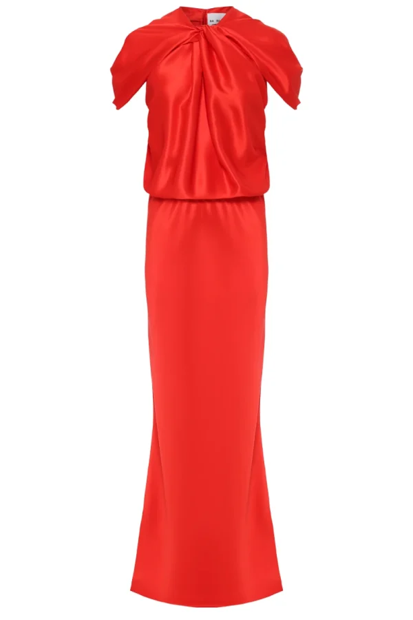 ПЛАТЬЕ ИЗ ШЕЛКА И ВИСКОЗЫ SASUPHI