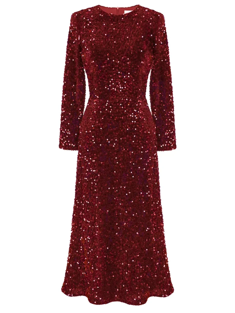 ПЛАТЬЕ БАРХАТНОЕ С ПАЙЕТКАМИ POST MERIDIEM