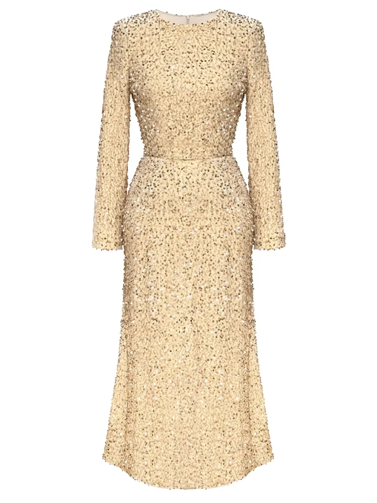 ПЛАТЬЕ БАРХАТНОЕ С ПАЙЕТКАМИ POST MERIDIEM