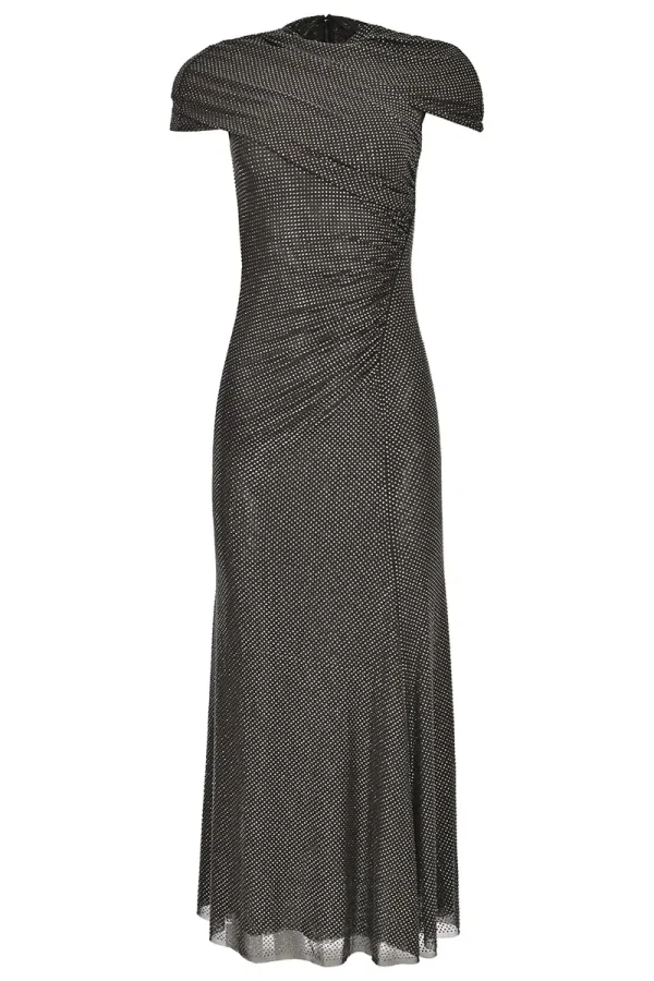 ПЛАТЬЕ СО СТРАЗАМИ SELF-PORTRAIT