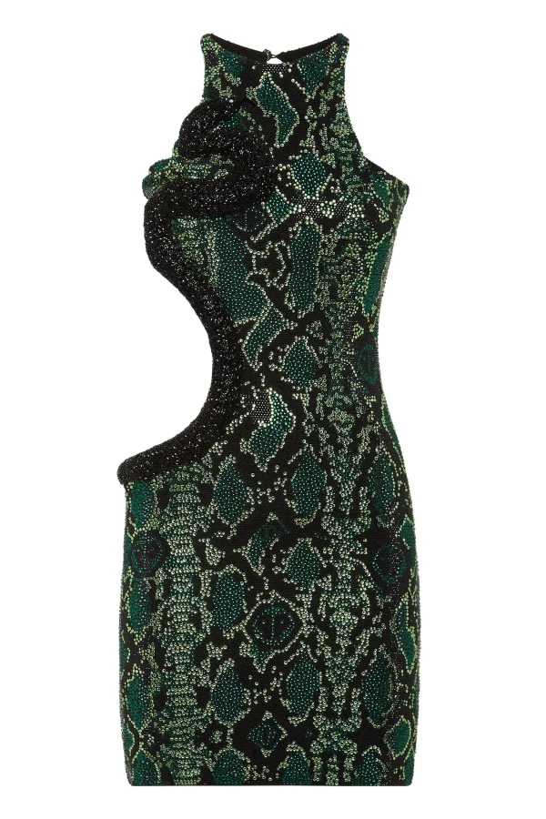 ПЛАТЬЕ СО СТРАЗАМИ PHILIPP PLEIN