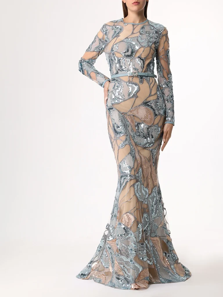 ПЛАТЬЕ С ПАЙЕТКАМИ ELIE SAAB
