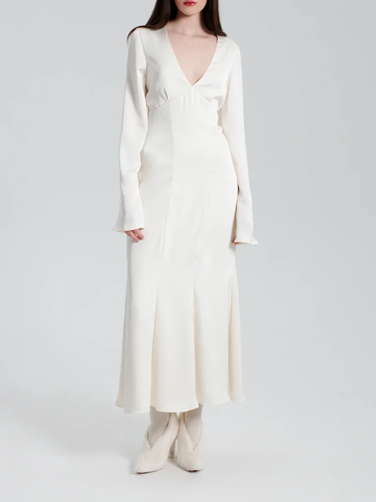 ПЛАТЬЕ ОДНОТОННОЕ «ЗВОНКИЙ ЛЕД» NORKINA DARIA N97