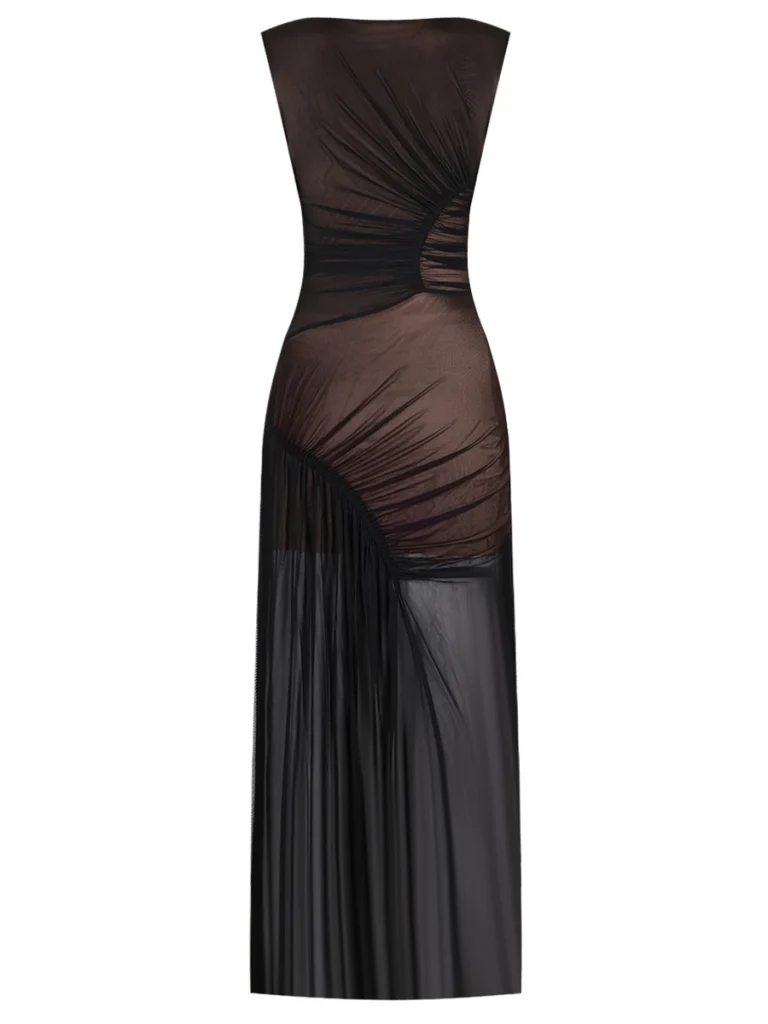 ПЛАТЬЕ ПОЛНОЧЬ В ПАРИЖЕ С ДРАПИРОВКОЙ TOOMATCH