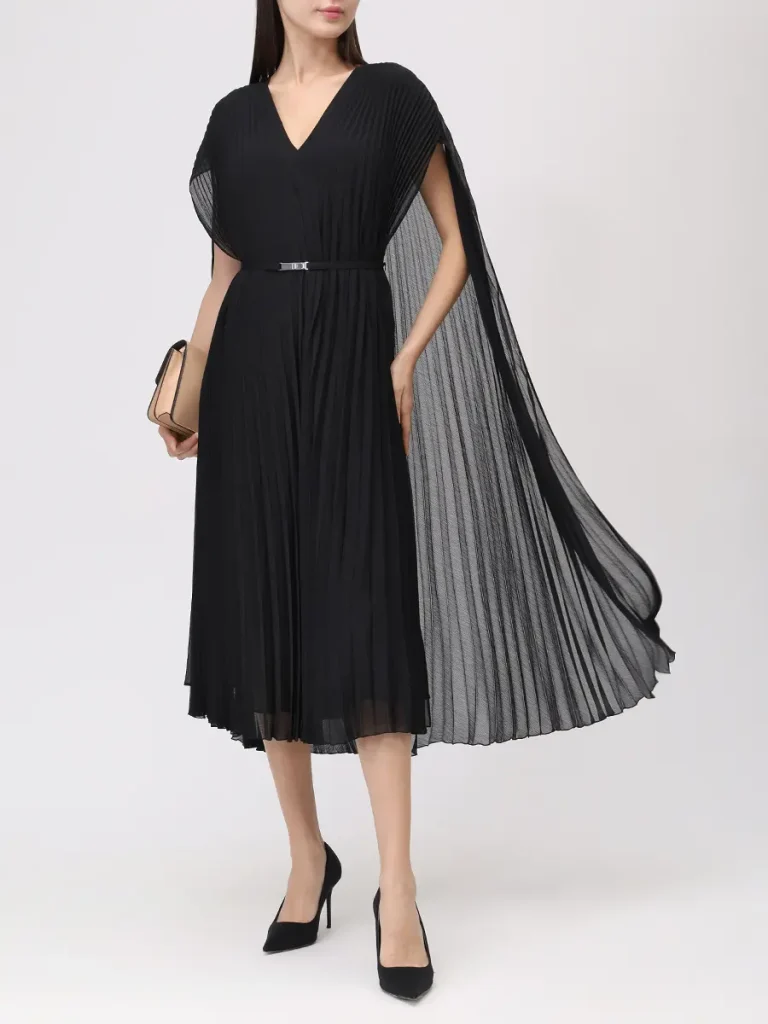 ПЛАТЬЕ ПЛИССИРОВАННОЕ BOSS