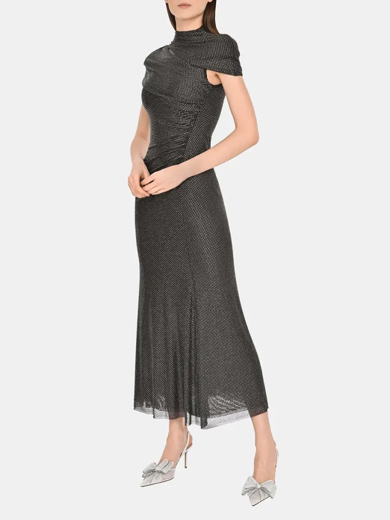 ПЛАТЬЕ СО СТРАЗАМИ SELF-PORTRAIT