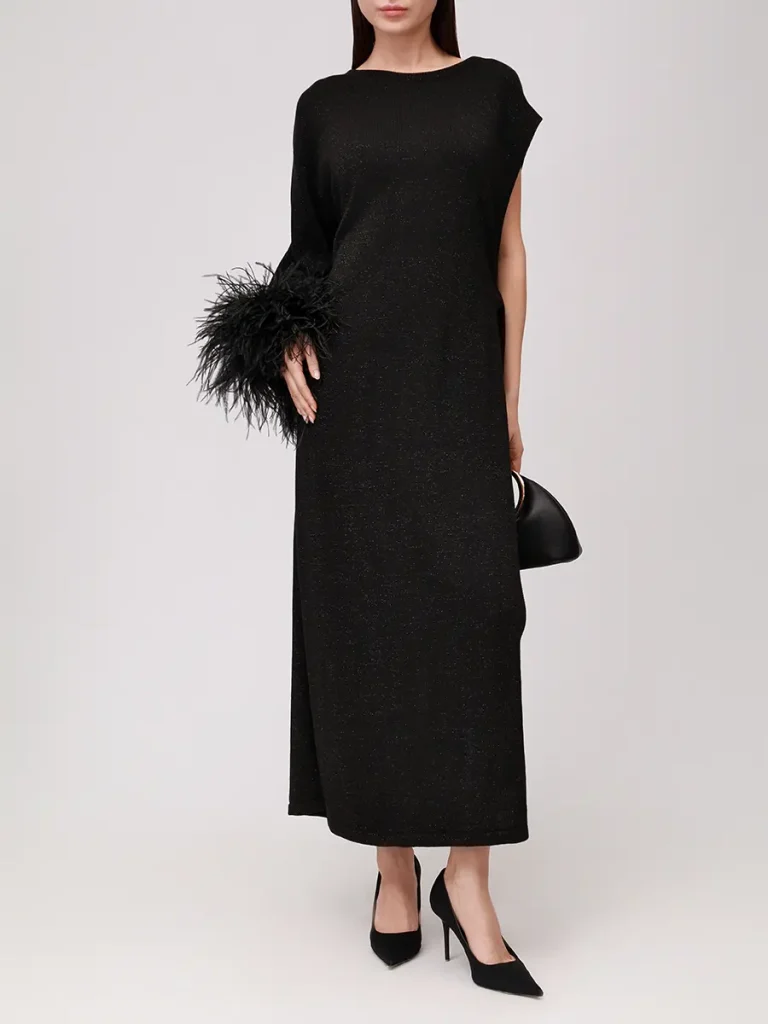 ПЛАТЬЕ-НАКИДКА С БОА KSI KSI