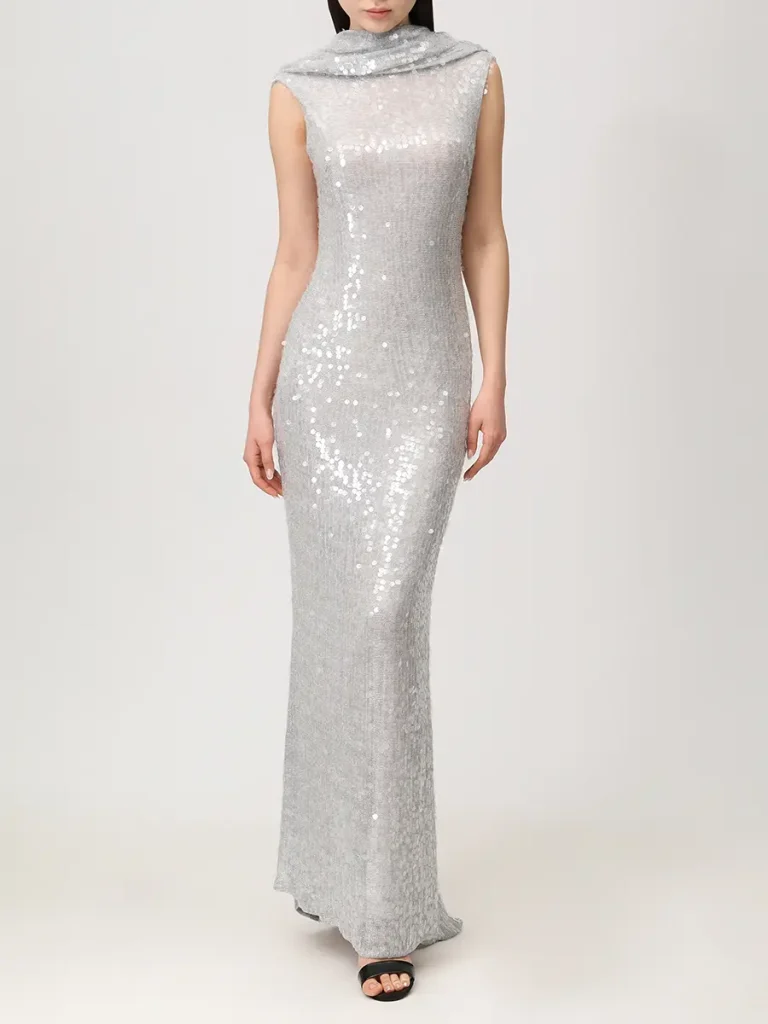 ПЛАТЬЕ SILVER С ПАЙЕТКАМИ PHATEMM