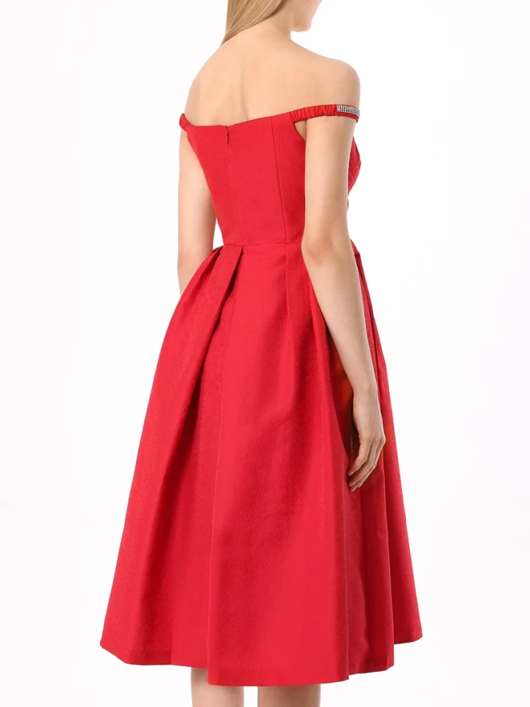 ПЛАТЬЕ СО СТРАЗАМИ SELF-PORTRAIT