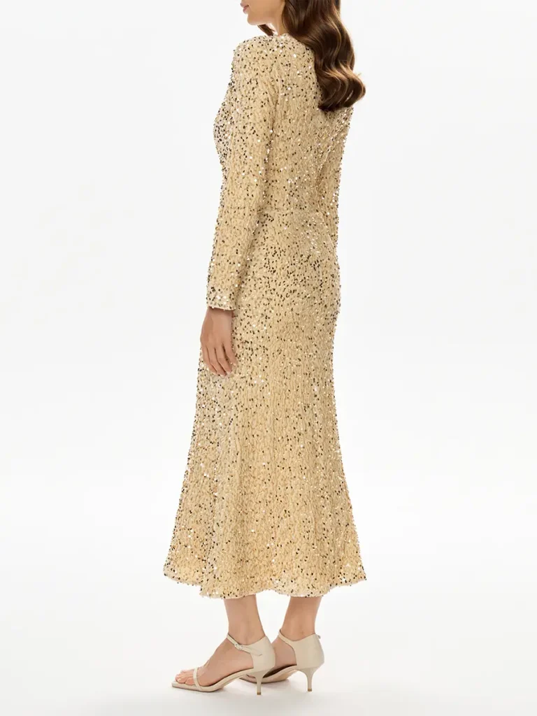 ПЛАТЬЕ БАРХАТНОЕ С ПАЙЕТКАМИ POST MERIDIEM