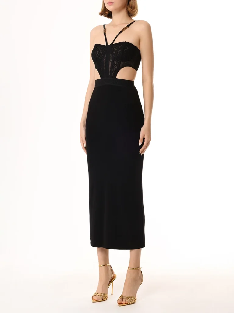 ПЛАТЬЕ ИЗ ВИСКОЗЫ VERSACE JEANS COUTURE