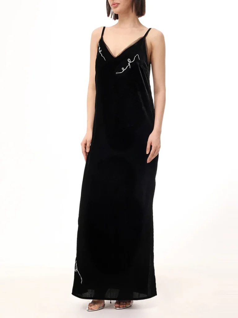 ПЛАТЬЕ-КОМБИНАЦИЯ БАРХАТНОЕ CELLESTERRA