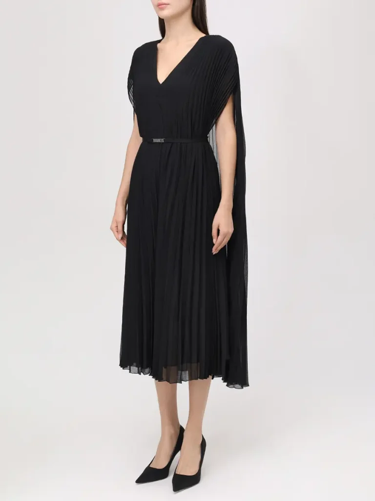 ПЛАТЬЕ ПЛИССИРОВАННОЕ BOSS