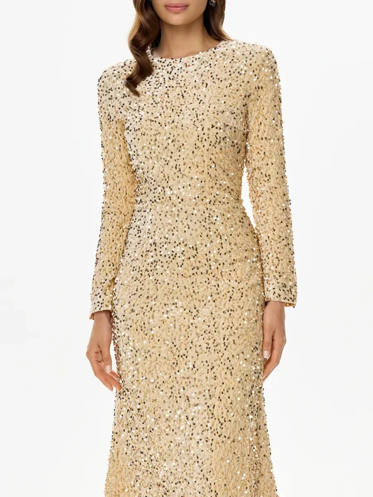 ПЛАТЬЕ БАРХАТНОЕ С ПАЙЕТКАМИ POST MERIDIEM