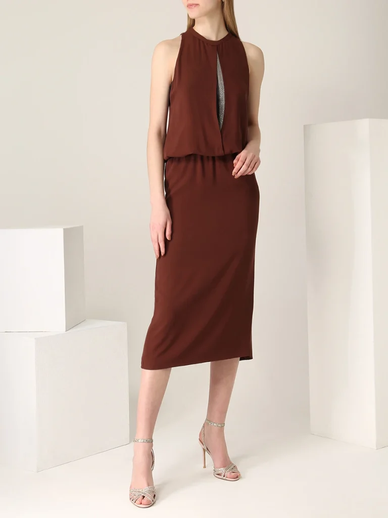 ПЛАТЬЕ ШЕЛКОВОЕ BRUNELLO CUCINELLI