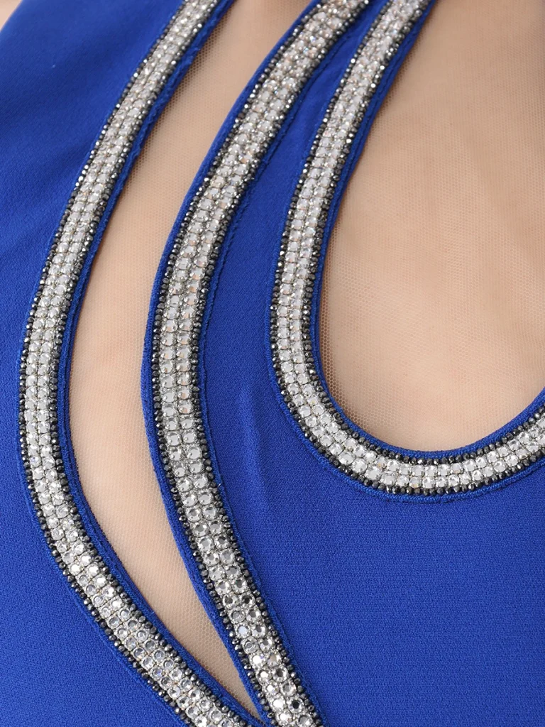 ПЛАТЬЕ СО СТРАЗАМИ DAVID KOMA