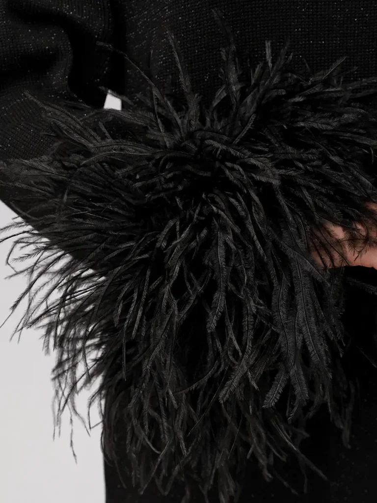 ПЛАТЬЕ-НАКИДКА С БОА KSI KSI