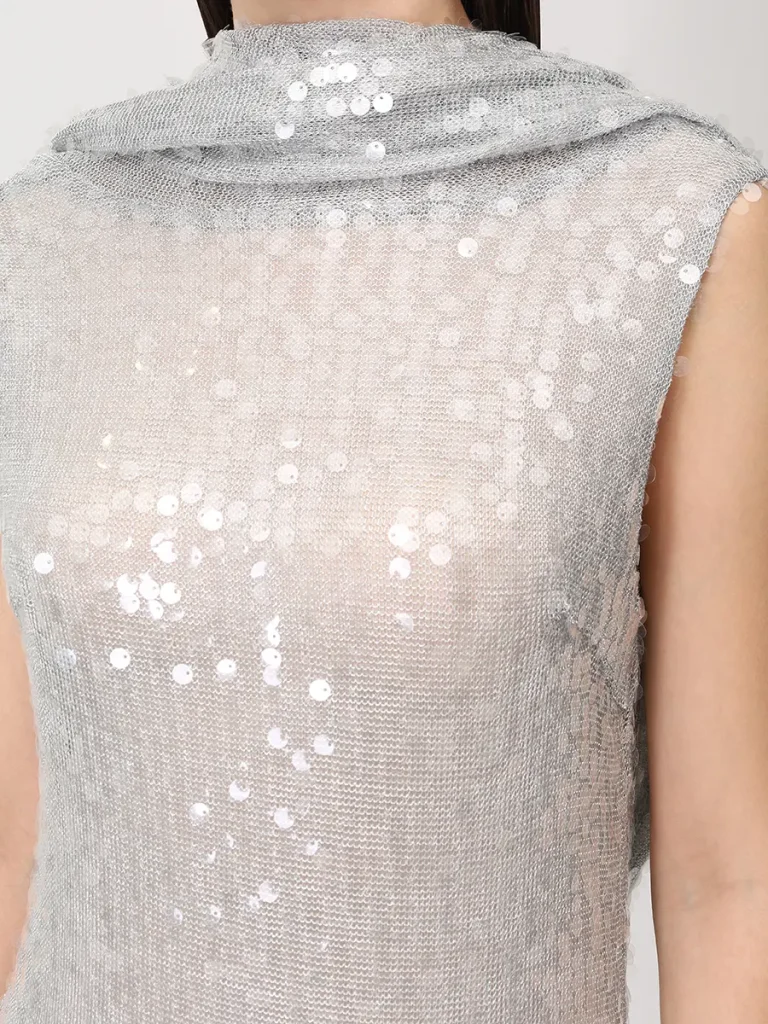 ПЛАТЬЕ SILVER С ПАЙЕТКАМИ PHATEMM