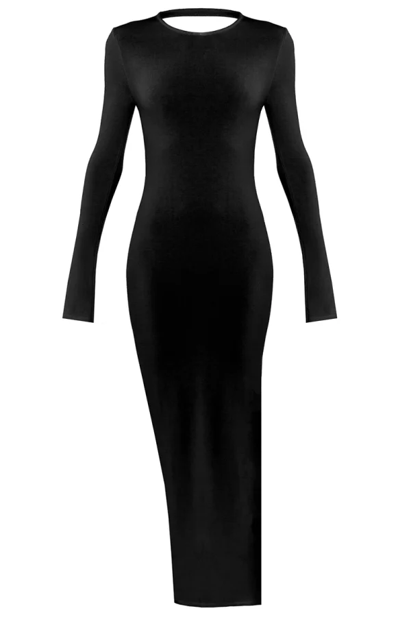 ПЛАТЬЕ ТРИКОТАЖНОЕ С ОТКРЫТОЙ СПИНКОЙ NUDE STORY