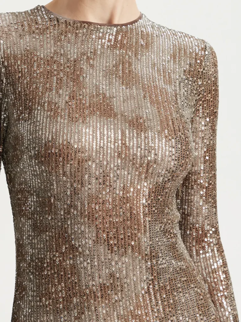 ПЛАТЬЕ С ПАЙЕТКАМИ EMILIA DELL’ORO