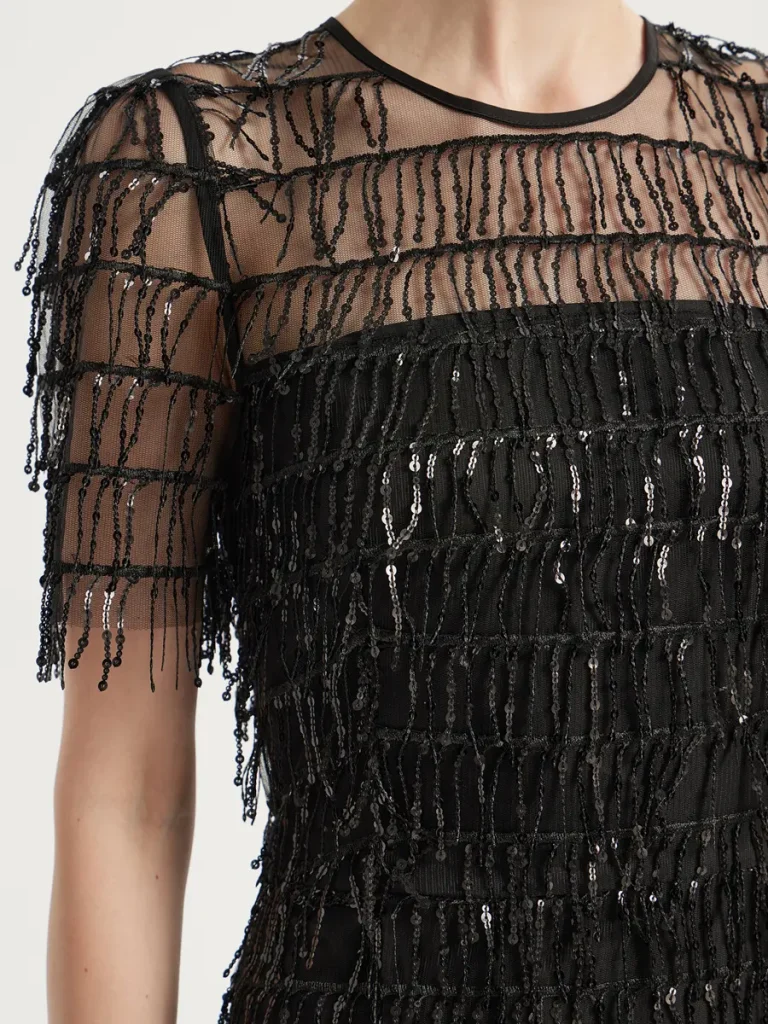 ПЛАТЬЕ С ПАЙЕТКАМИ EMILIA DELL’ORO