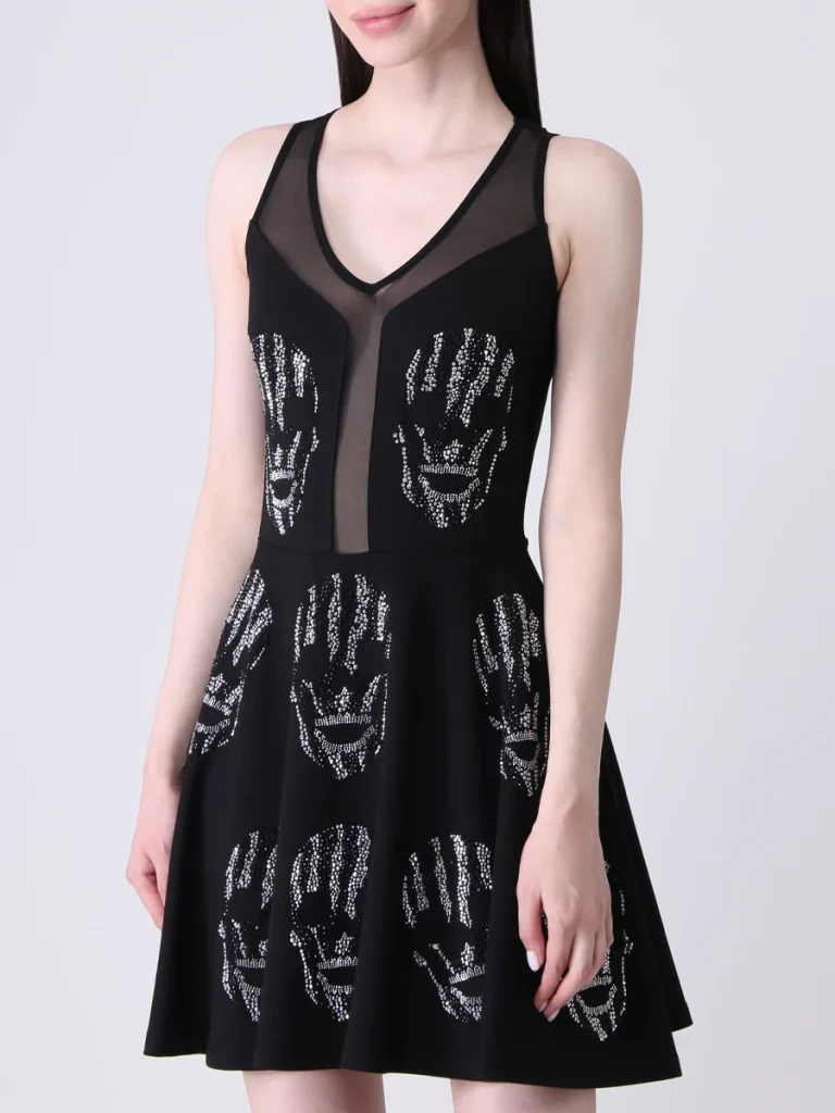 ПЛАТЬЕ СО СТРАЗАМИ PHILIPP PLEIN