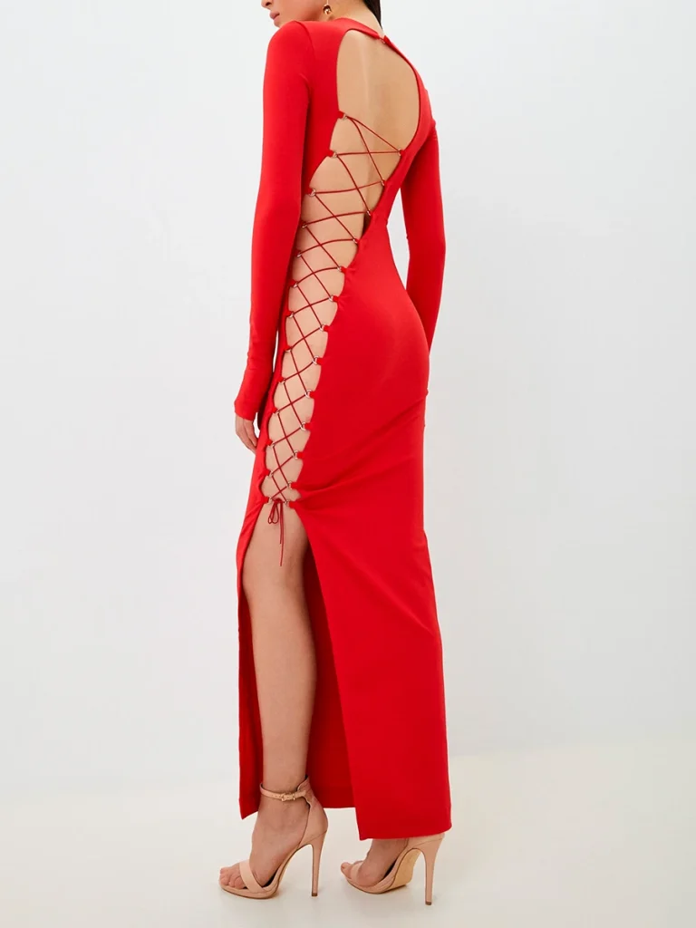 ПЛАТЬЕ ИЗ ВИСКОЗЫ HAILEY LI LAB