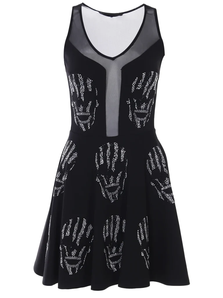 ПЛАТЬЕ СО СТРАЗАМИ PHILIPP PLEIN