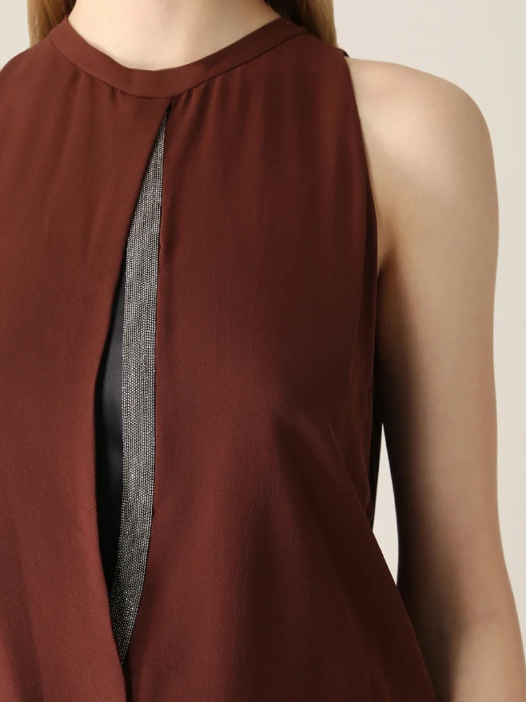 ПЛАТЬЕ ШЕЛКОВОЕ BRUNELLO CUCINELLI