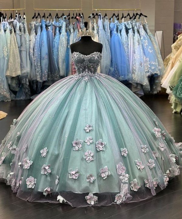 Платье-Трапеция С Аппликацией Из Тюля, Бальное Платье Quinceanera Sweet 16